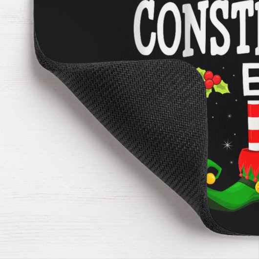 The Construction Elf Christmas Family Matching Paj Mousepad (Ecke)