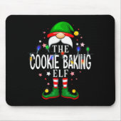 The Cookie Baking Elf Christmas Family Pajama Part Mousepad (Vorne)