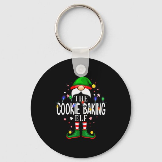 The Cookie Baking Elf Christmas Family Pajama Part Schlüsselanhänger (Vorderseite)