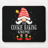 The Cookie Baking Gnome Christmas Group Family Paj Mousepad (Vorne)