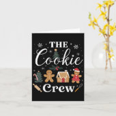 The Cookie Crew Christmas Baking Cookie Lover Kids Karte (Gelbe Blume)