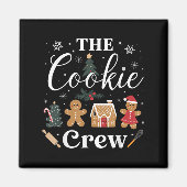 The Cookie Crew Christmas Baking Cookie Lover Kids Magnet (Vorne)