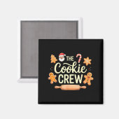 The Cookie Crew Christmas Baking Cookie Lover Magnet (Vorderseite/Rückseite)