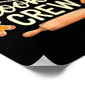 The Cookie Crew Christmas Baking Cookie Lover  Poster (Ecke)