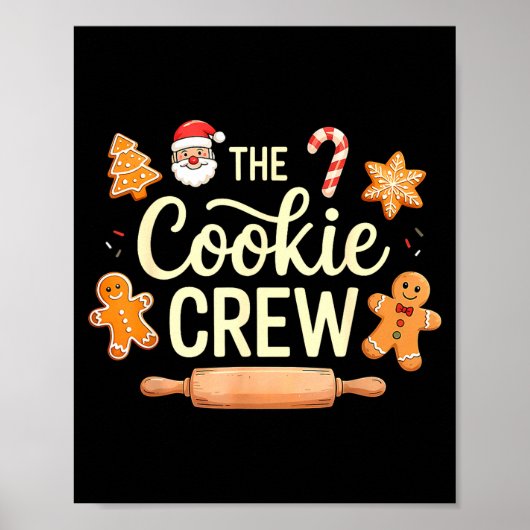 The Cookie Crew Christmas Baking Cookie Lover Poster (Vorne)