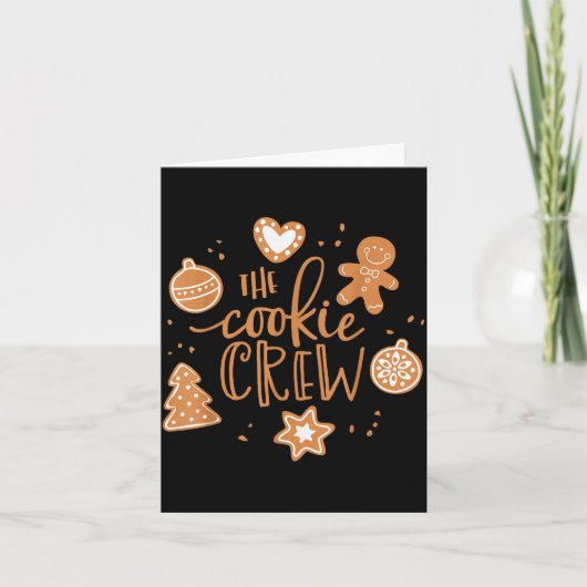 The Cookie Crew Gingerbread Christmas Xmas Pajamas Karte (Vorderseite)