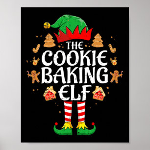 The Cookie King Elf Weihnachtsfamilie passt zu Wei Poster