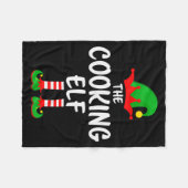 The Cooking Elf Matching Family Christmas  Fleecedecke (Vorderseite (Horizontal))