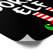 The Cooking Elf Matching Family Christmas Poster (Ecke)