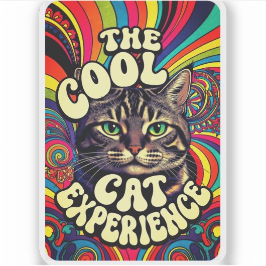 THE COOL CAT EXPERIENCE AUFKLEBER (Vorderseite)