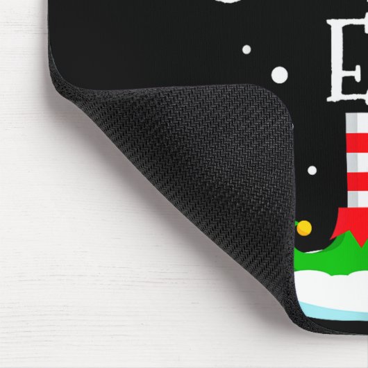 The Cool Dad Elf Christmas Family Matching Xmas Da Mousepad (Ecke)