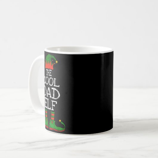The Cool Dad Elf Family Matching Funny Christmas G Kaffeetasse (Vorderseite Links)