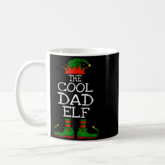 The Cool Dad Elf Family Matching Funny Christmas G Kaffeetasse (Links)