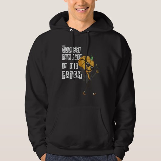 The Coolest Pumpkin In The Patch Scarecrow Pumpki Hoodie (Vorderseite)