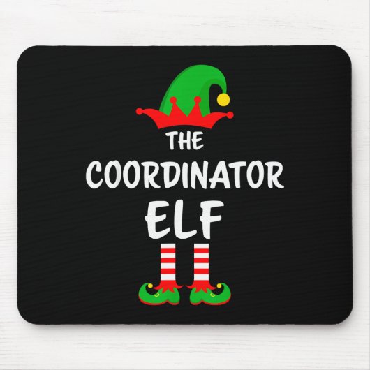 The Coordinator Elf Matching Family Christmas Mousepad (Vorne)