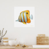 The Copperband Butterfly Fish Study Poster (Küche)