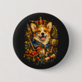 The Corgi King Button (Vorderseite)