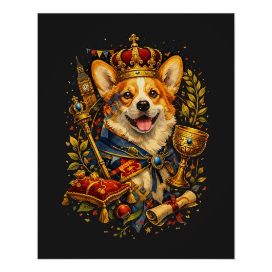 The Corgi King Poster (Vorderseite)
