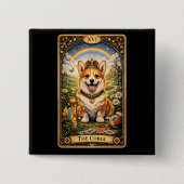 The Corgi Tarot Card Button (Vorderseite)