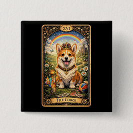 The Corgi Tarot Card Button