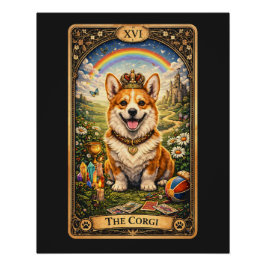 The Corgi Tarot Card Poster
