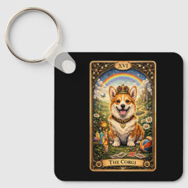 The Corgi Tarot Card Schlüsselanhänger