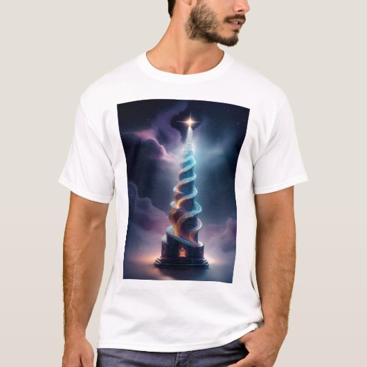 The Corkscrew Tower With Starburst At Top T Shirt (Vorderseite)