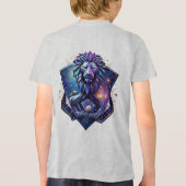 The Cosmic Geometric Lion Tri-Blend Shirt (Rückseite)