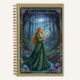 The Cosmic Oracle Forest Galaxy Journal Notizblock