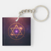 The Cosmic Star of Enlightened Balance Schlüsselanhänger (Rückseite)
