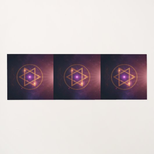 The Cosmic Star of Enlightened Balance Yogamatte (Rückseite (Horizontal))