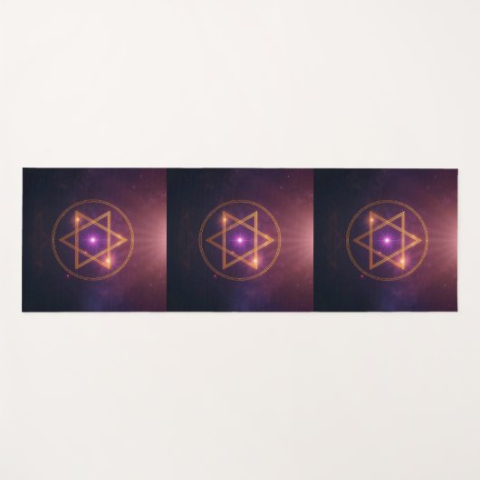 The Cosmic Star of Enlightened Balance Yogamatte (Vorderseite (Horizontal))