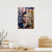 The Cost of Freedom - American Patriot Artwork Poster (Küche)