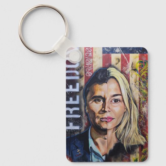 The Cost of Freedom - American Patriot Artwork Schlüsselanhänger (Vorderseite)