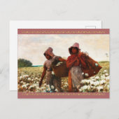 The Cotton Pickers von Winslow Homer Postkarte (Vorne/Hinten)