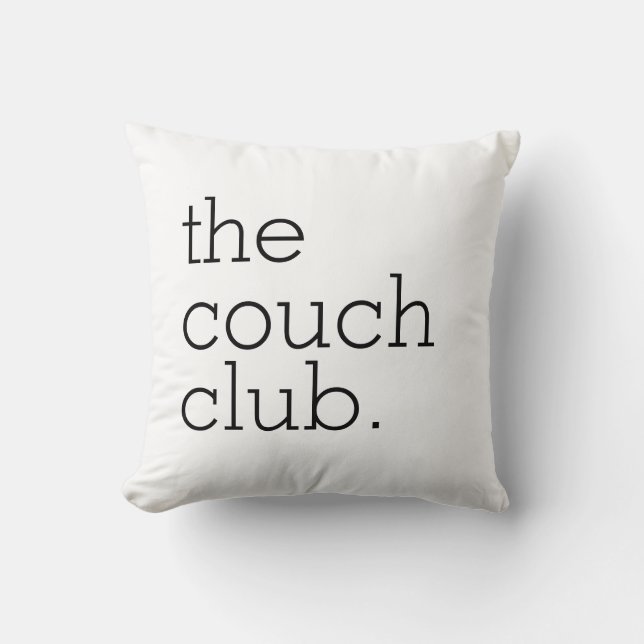The Couch Club Cotton Throw Pillow Kissen (Vorderseite)