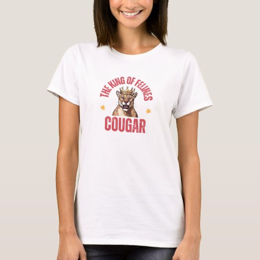 the cougar with a crown T-Shirt (Vorderseite)
