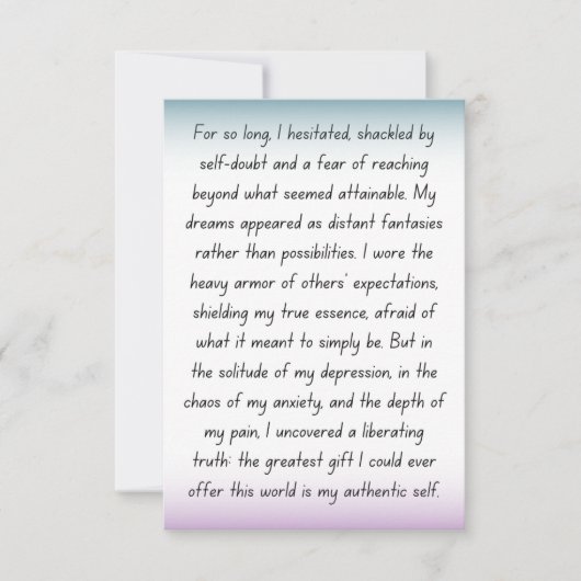 The Courage to Be (Vorderseite)