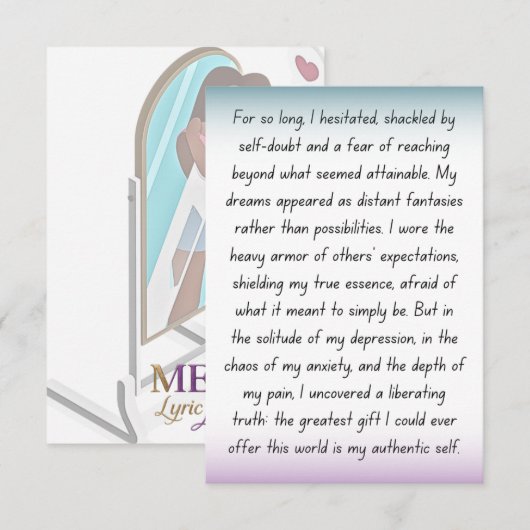 The Courage to Be (Vorne/Hinten)