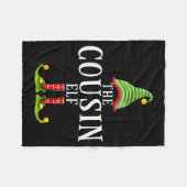 The Cousin Elf Funny Matching Pajama Xmas  Fleecedecke (Vorderseite (Horizontal))