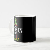 The Cousin Elf Funny Matching Pajama Xmas  Kaffeetasse (Vorderseite Links)