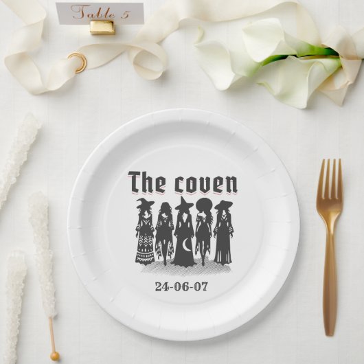 the coven bachelorette party pappteller (Hochzeit)