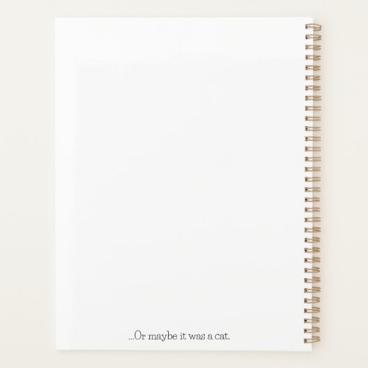 The Cover Had a Dog on It Planer (Rückseite)