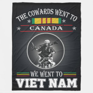 THE COWARDS WENT TO CANADA FLEECEDECKE
