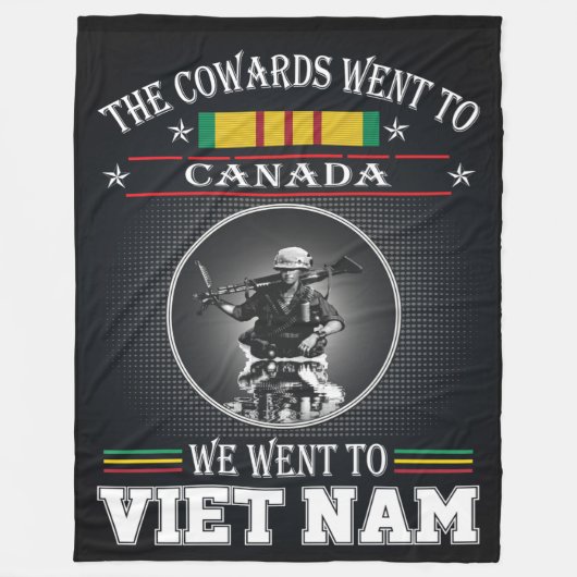 THE COWARDS WENT TO CANADA FLEECEDECKE (Vorderseite)