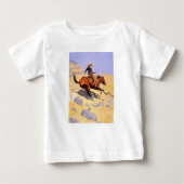 The Cowboy (von Frederic Remington) Baby T-shirt (Vorderseite)