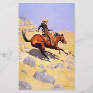 The Cowboy (von Frederic Remington) Briefpapier