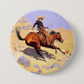 The Cowboy (von Frederic Remington) Button (Vorderseite)