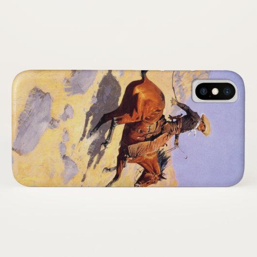 The Cowboy (von Frederic Remington) Case-Mate iPhone Hülle (Rückseite (Horizontal))