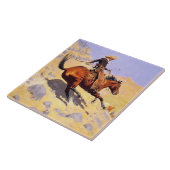The Cowboy (von Frederic Remington) Fliese (Seite)